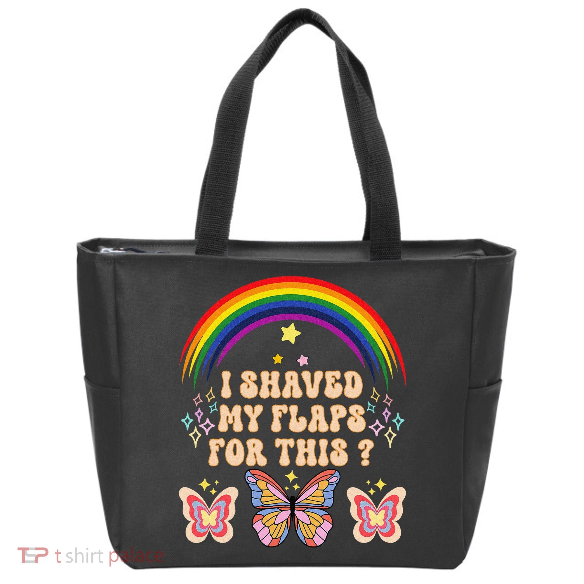 Funny Groovy Embarrassing I Shaved My Flaps For This Tote Bag