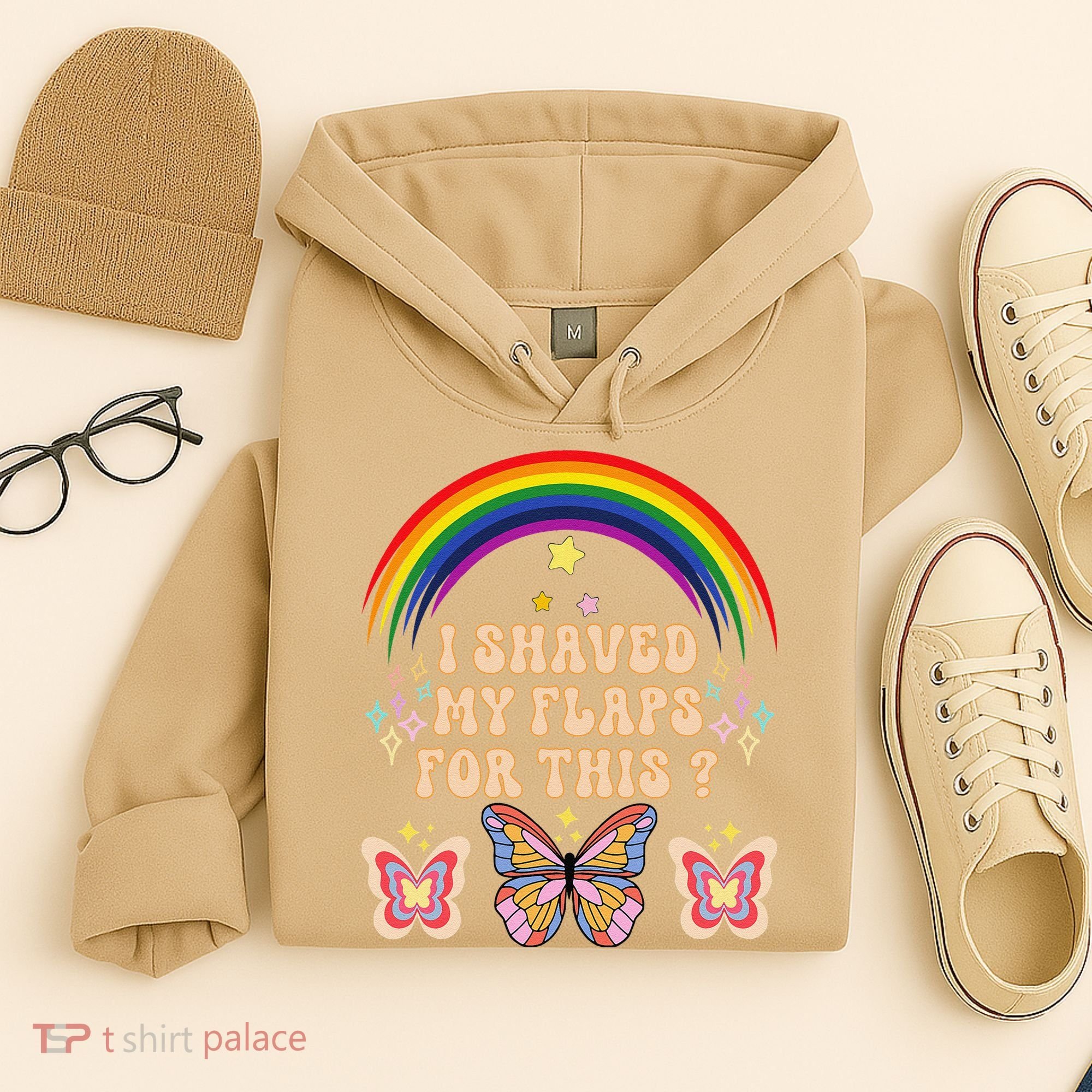 Funny Groovy Embarrassing I Shaved My Flaps For This Hoodie