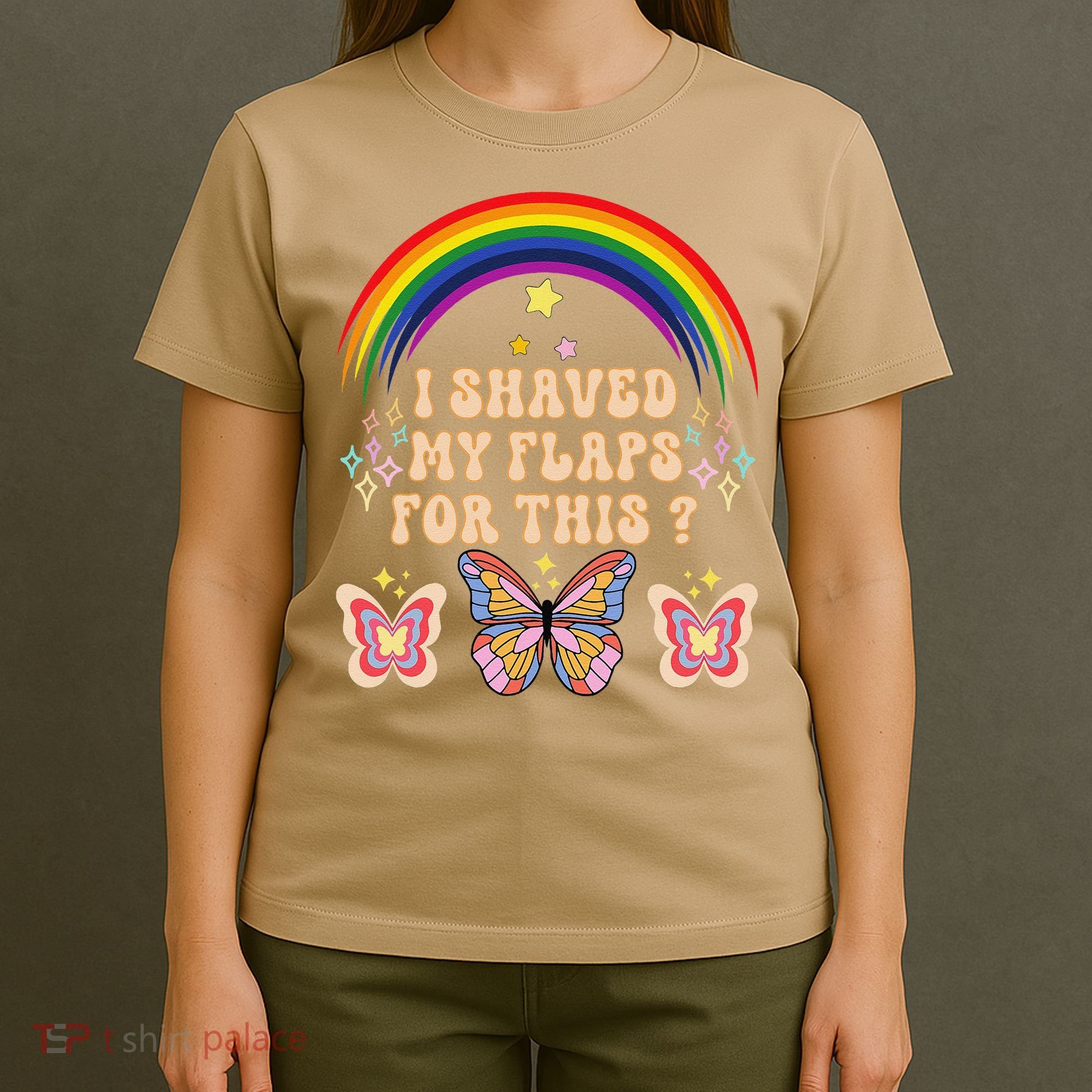 Funny Groovy Embarrassing I Shaved My Flaps For This T-Shirt