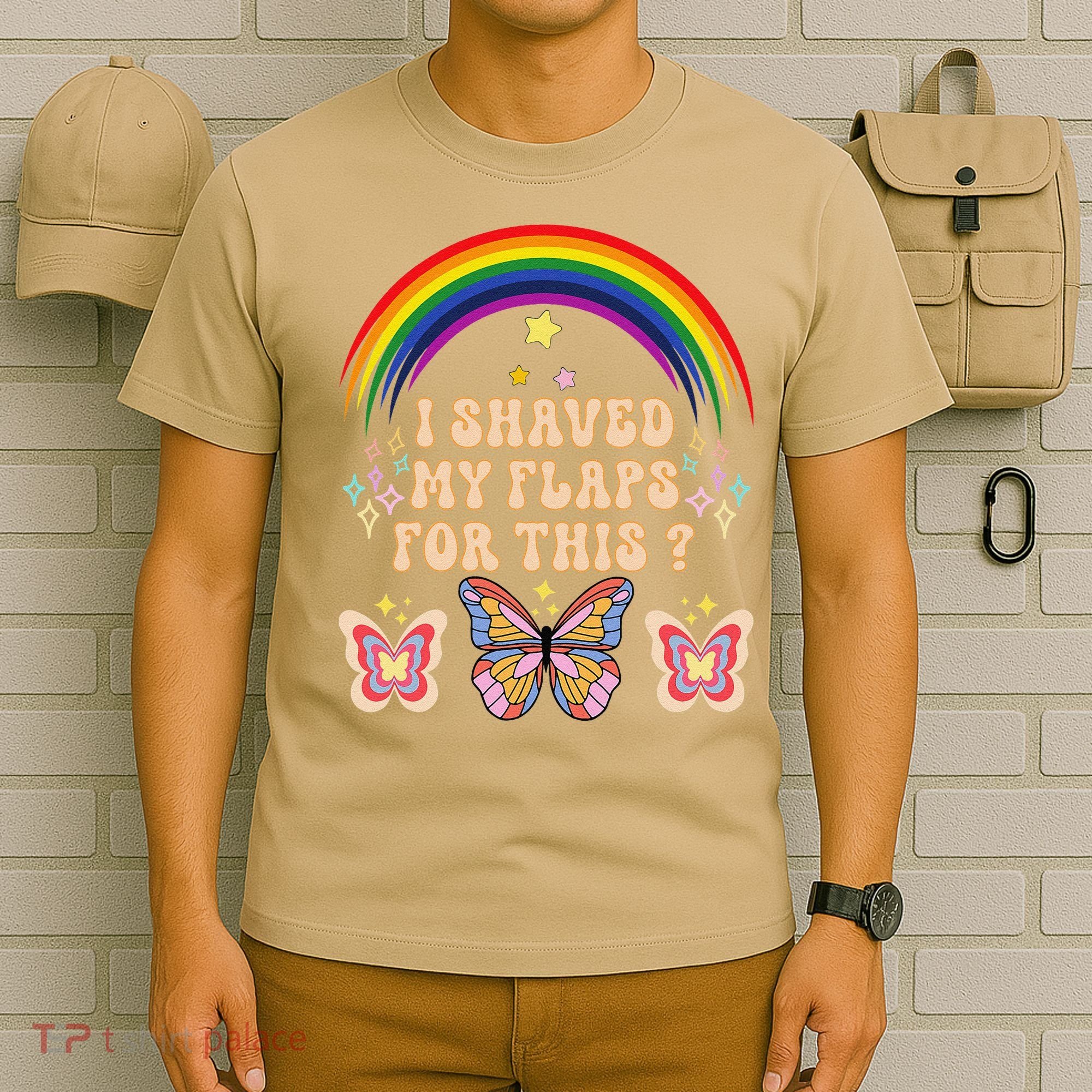Funny Groovy Embarrassing I Shaved My Flaps For This T-Shirt