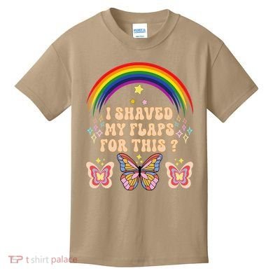 Funny Groovy Embarrassing I Shaved My Flaps For This Kids T-Shirt