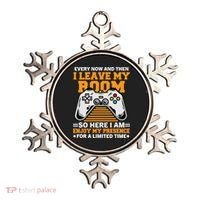 Funny Gamer Every Now And Then I Leave My Room Gaming Lover Ornament thumb 0