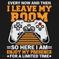 Funny Gamer Every Now And Then I Leave My Room Gaming Lover Ornament thumb 1