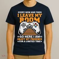 Funny Gamer Every Now And Then I Leave My Room Gaming Lover T-Shirt thumb 3
