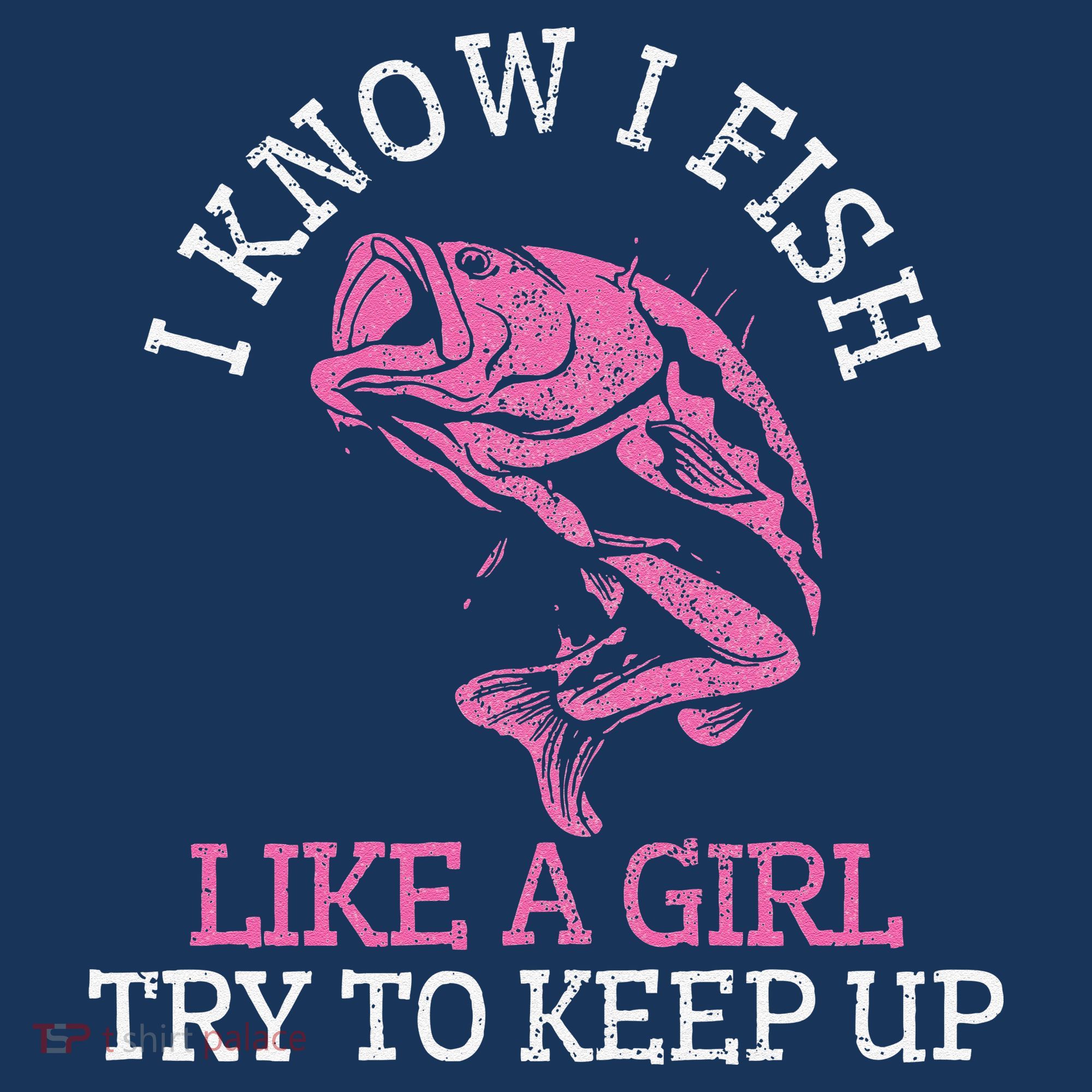 Fishing Girl Funny Cute Fish Bass Fisherman Gift T-Shirt