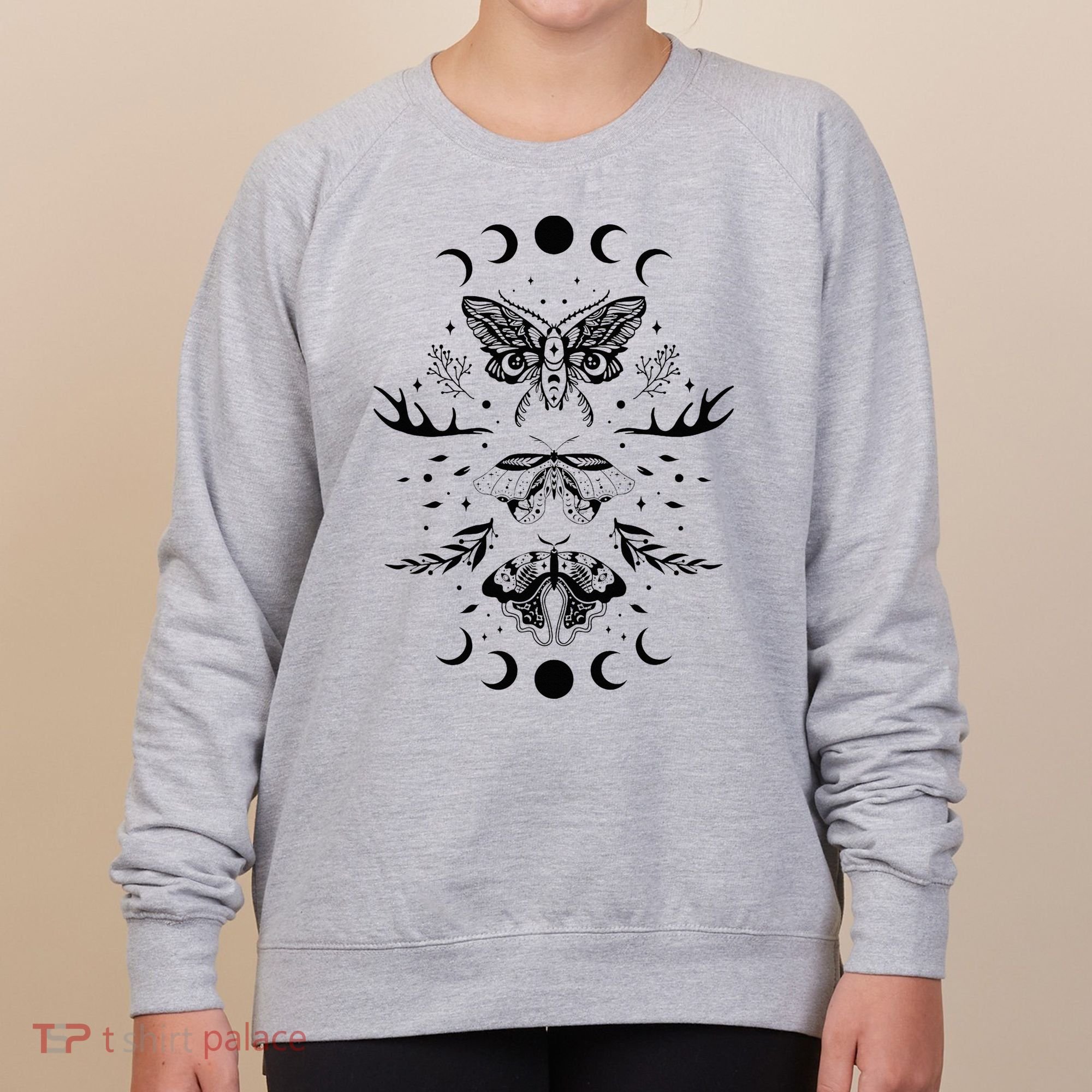 Fairy Grunge Fairycore Aesthetic Goth Luna Moth Butterfly Women's Sweatshirt