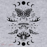 Fairy Grunge Fairycore Aesthetic Goth Luna Moth Butterfly Women's Sweatshirt thumb 2