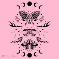 Fairy Grunge Fairycore Aesthetic Goth Luna Moth Butterfly Coaster thumb 2