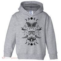 Fairy Grunge Fairycore Aesthetic Goth Luna Moth Butterfly Toddler Hoodie thumb 0