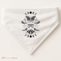 Fairy Grunge Fairycore Aesthetic Goth Luna Moth Butterfly USA-Made Doggie Bandana thumb 0