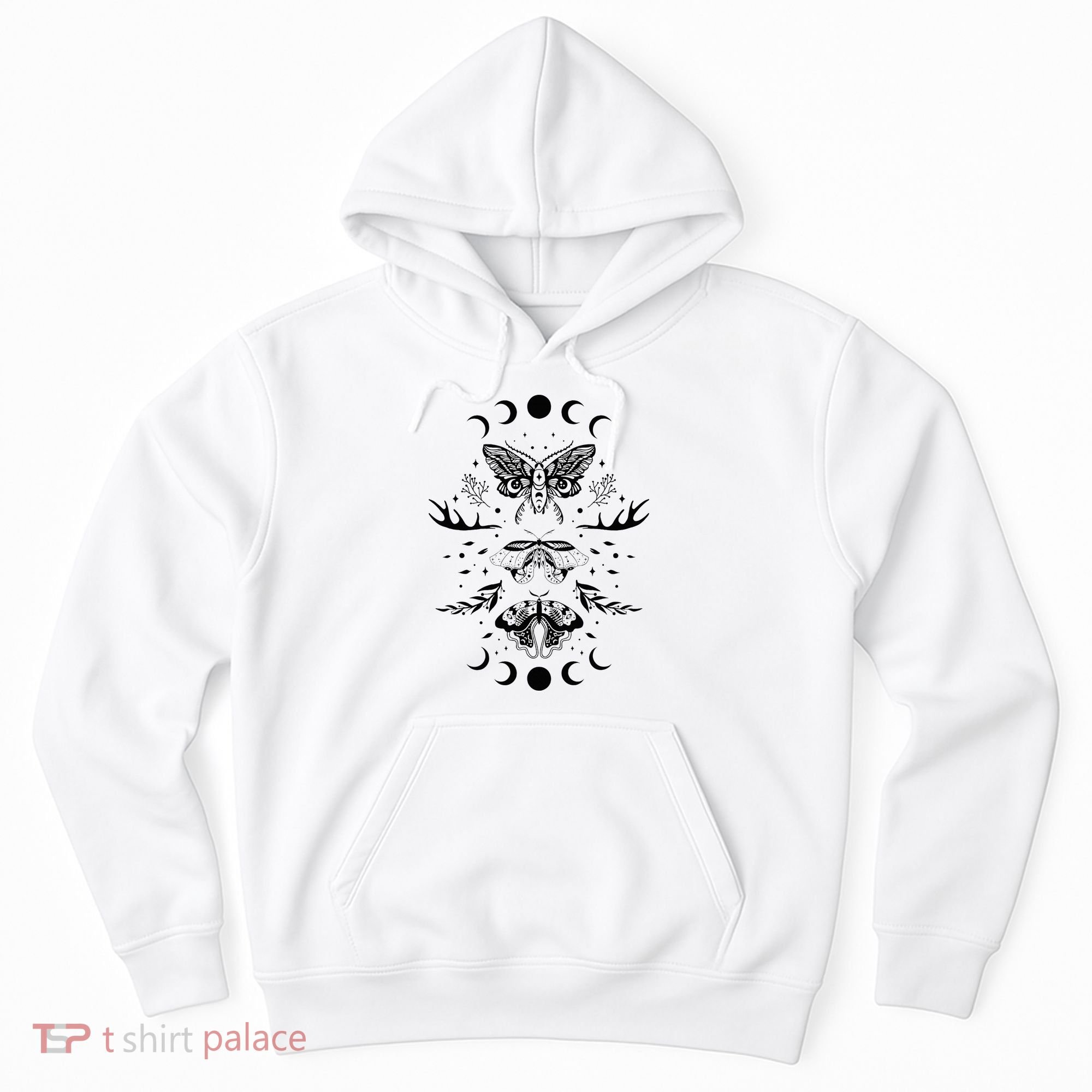 Fairy Grunge Fairycore Aesthetic Goth Luna Moth Butterfly Hoodie