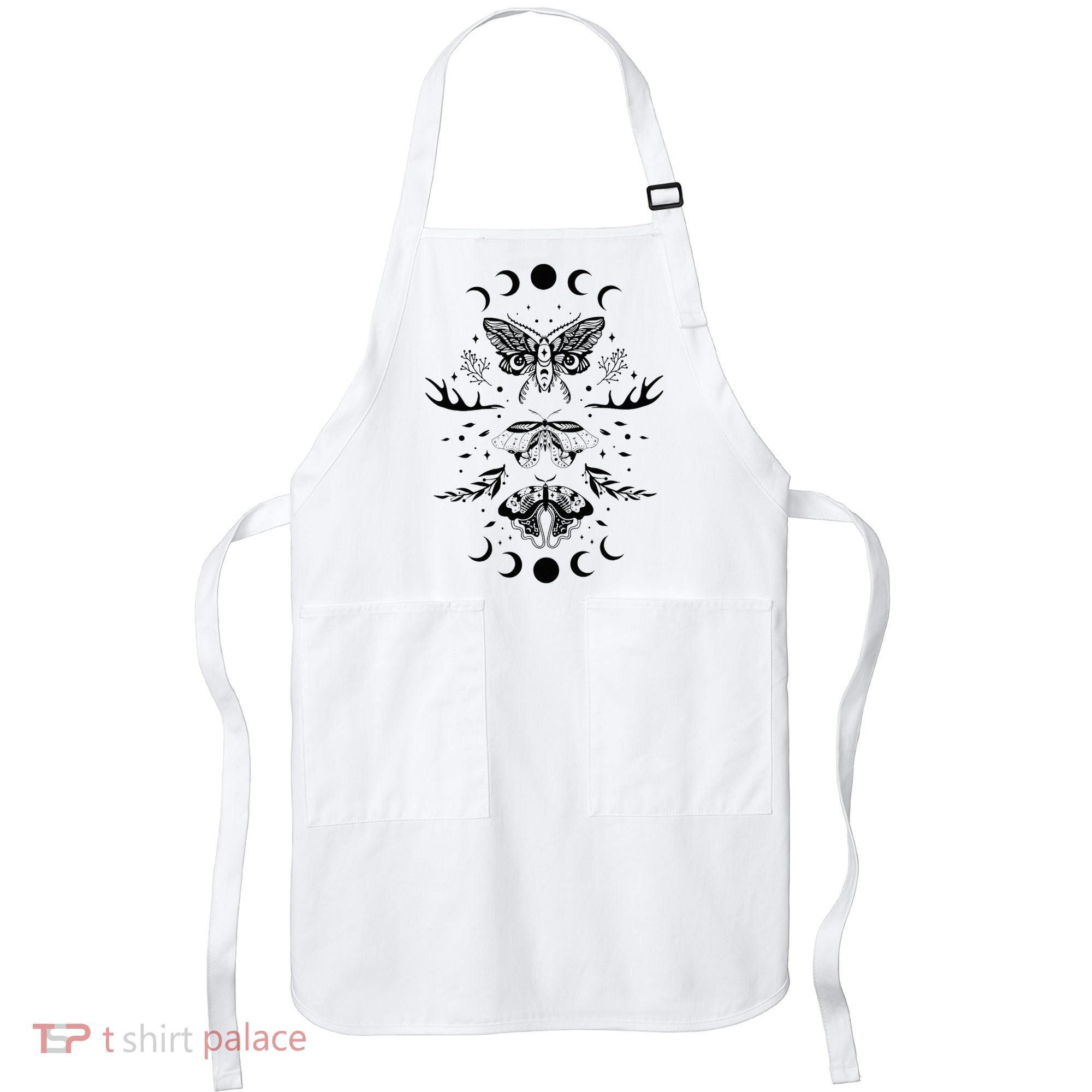 Fairy Grunge Fairycore Aesthetic Goth Luna Moth Butterfly Apron