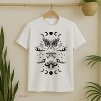 Fairy Grunge Fairycore Aesthetic Goth Luna Moth Butterfly T-Shirt thumb 2