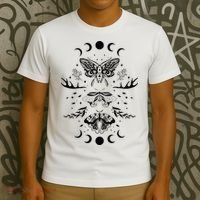 Fairy Grunge Fairycore Aesthetic Goth Luna Moth Butterfly T-Shirt thumb 3