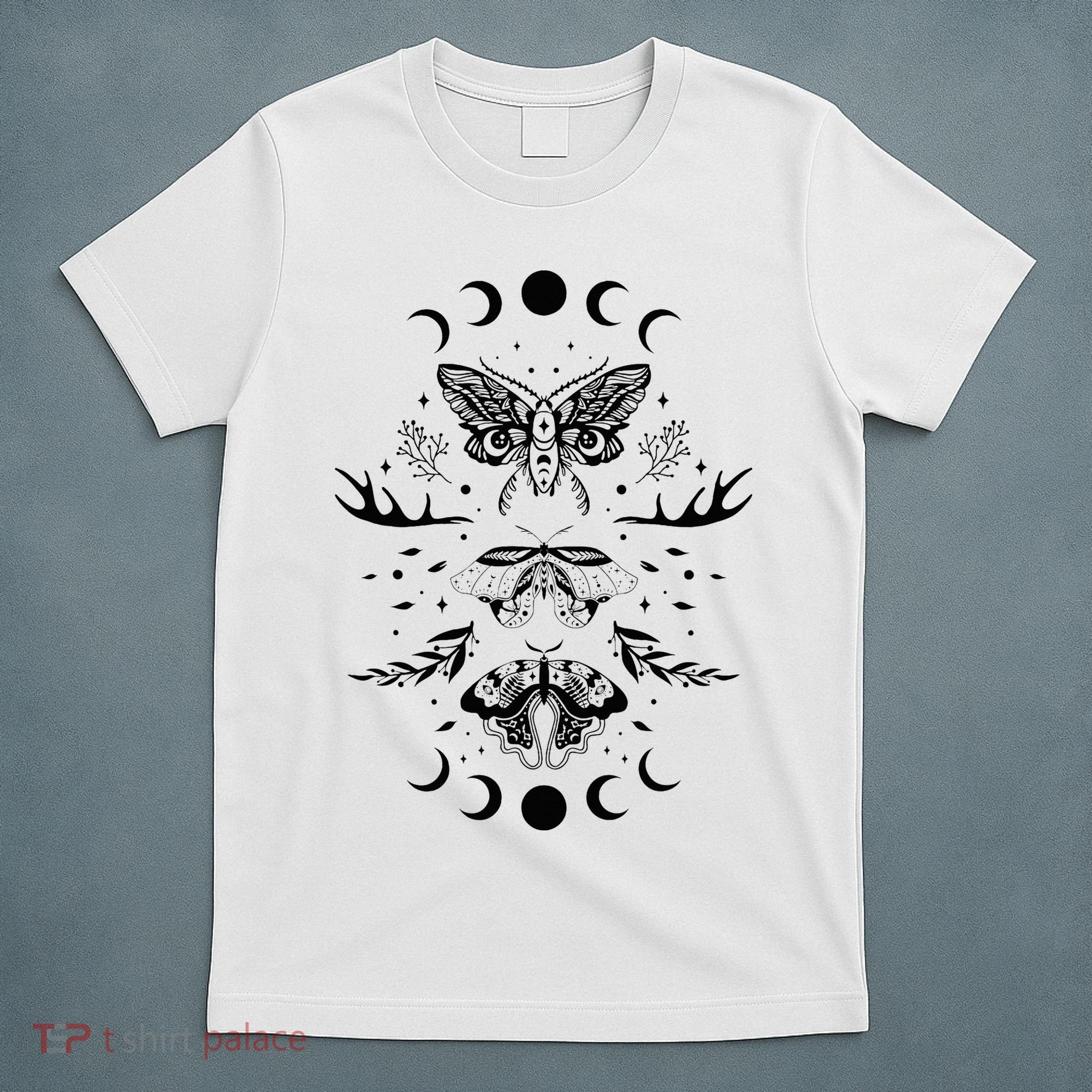 Fairy Grunge Fairycore Aesthetic Goth Luna Moth Butterfly T-Shirt