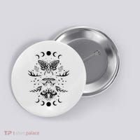 Fairy Grunge Fairycore Aesthetic Goth Luna Moth Butterfly Button thumb 0
