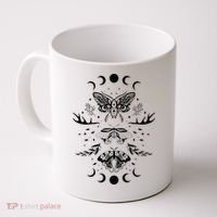 Fairy Grunge Fairycore Aesthetic Goth Luna Moth Butterfly Coffee Mug thumb 0