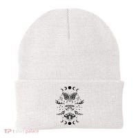 Fairy Grunge Fairycore Aesthetic Goth Luna Moth Butterfly Beanie thumb 0