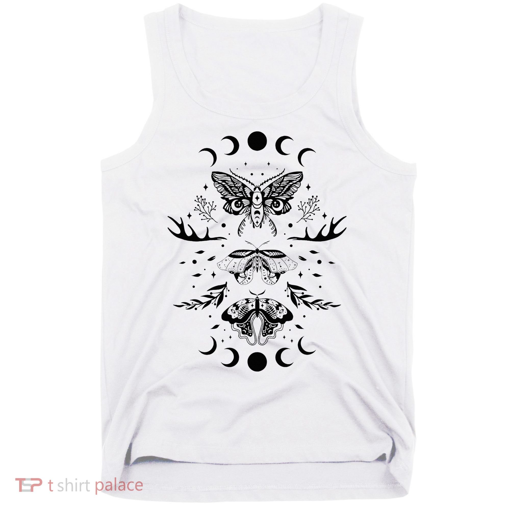 Fairy Grunge Fairycore Aesthetic Goth Luna Moth Butterfly Tank Top
