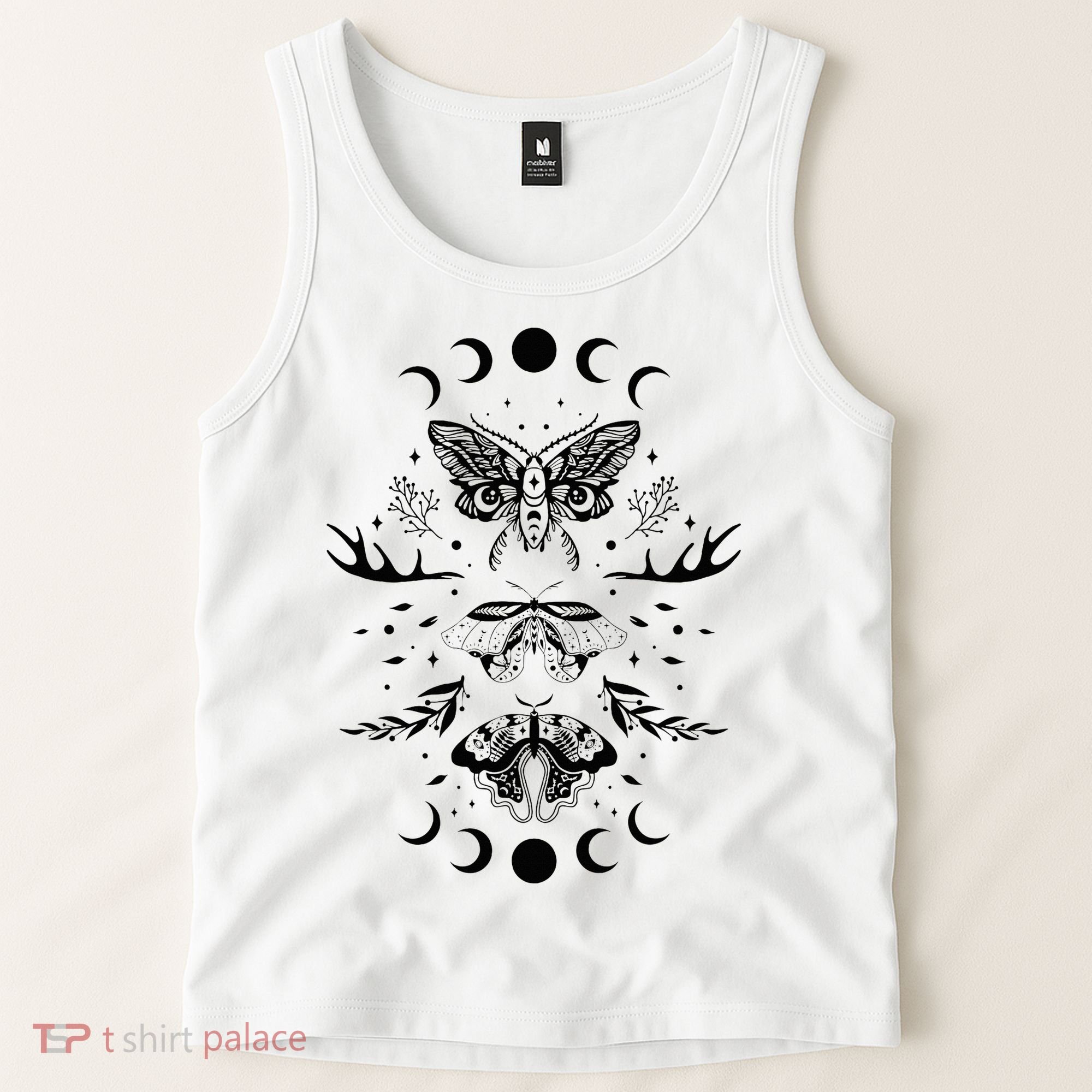 Fairy Grunge Fairycore Aesthetic Goth Luna Moth Butterfly Tank Top