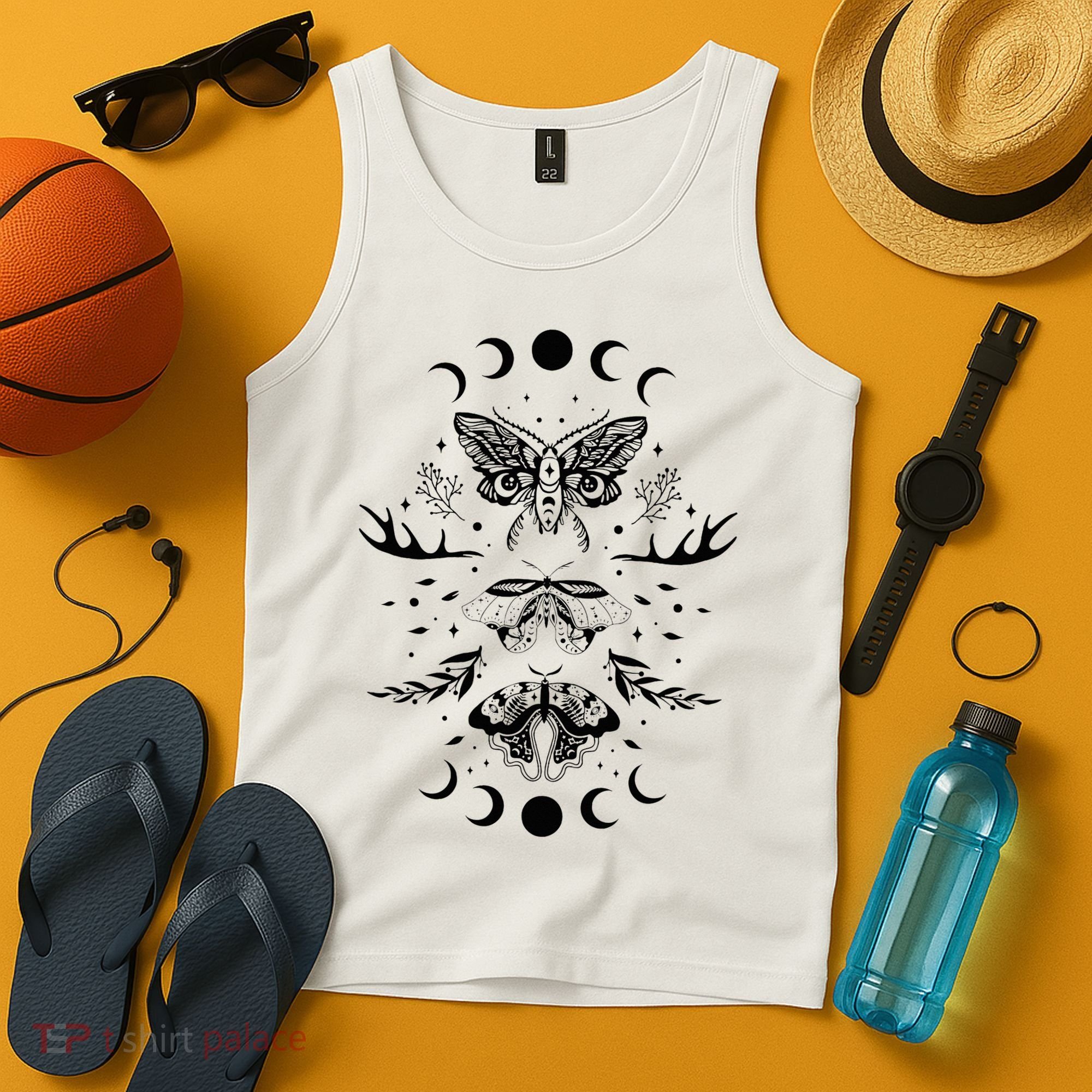 Fairy Grunge Fairycore Aesthetic Goth Luna Moth Butterfly Tank Top