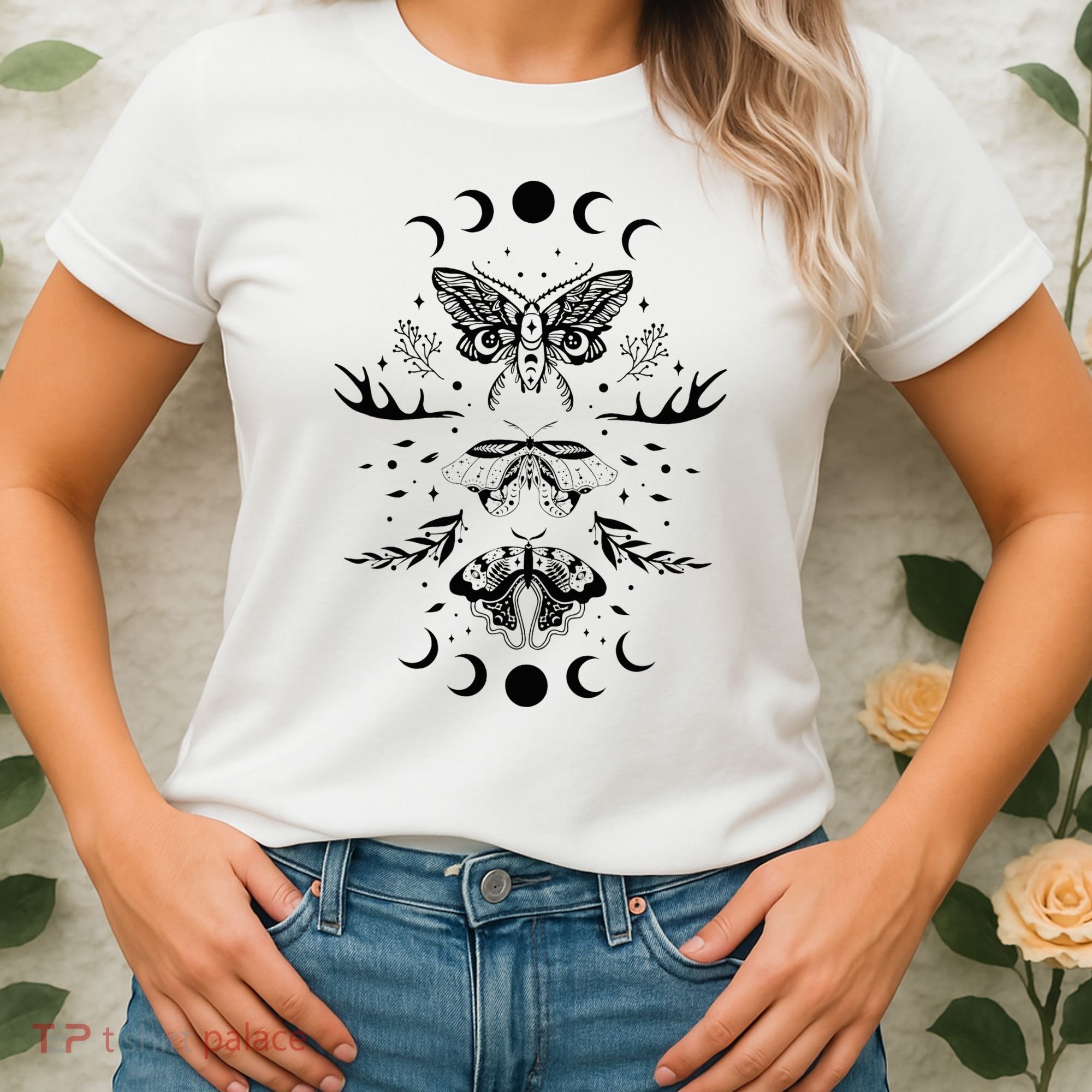 Fairy Grunge Fairycore Aesthetic Goth Luna Moth Butterfly Women's T-Shirt