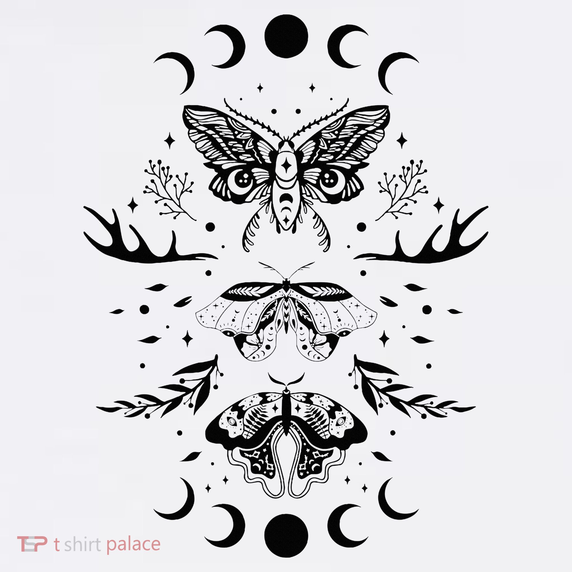 Fairy Grunge Fairycore Aesthetic Goth Luna Moth Butterfly Kids Sweatshirt