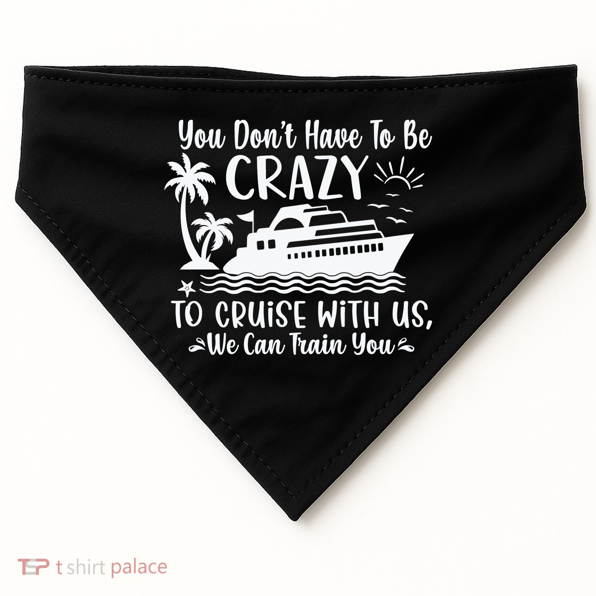 Funny Group Family Cruise Matching USA-Made Doggie Bandana