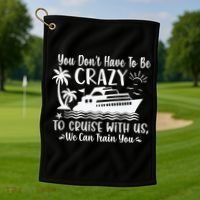 Funny Group Family Cruise Matching Golf Towel thumb 1
