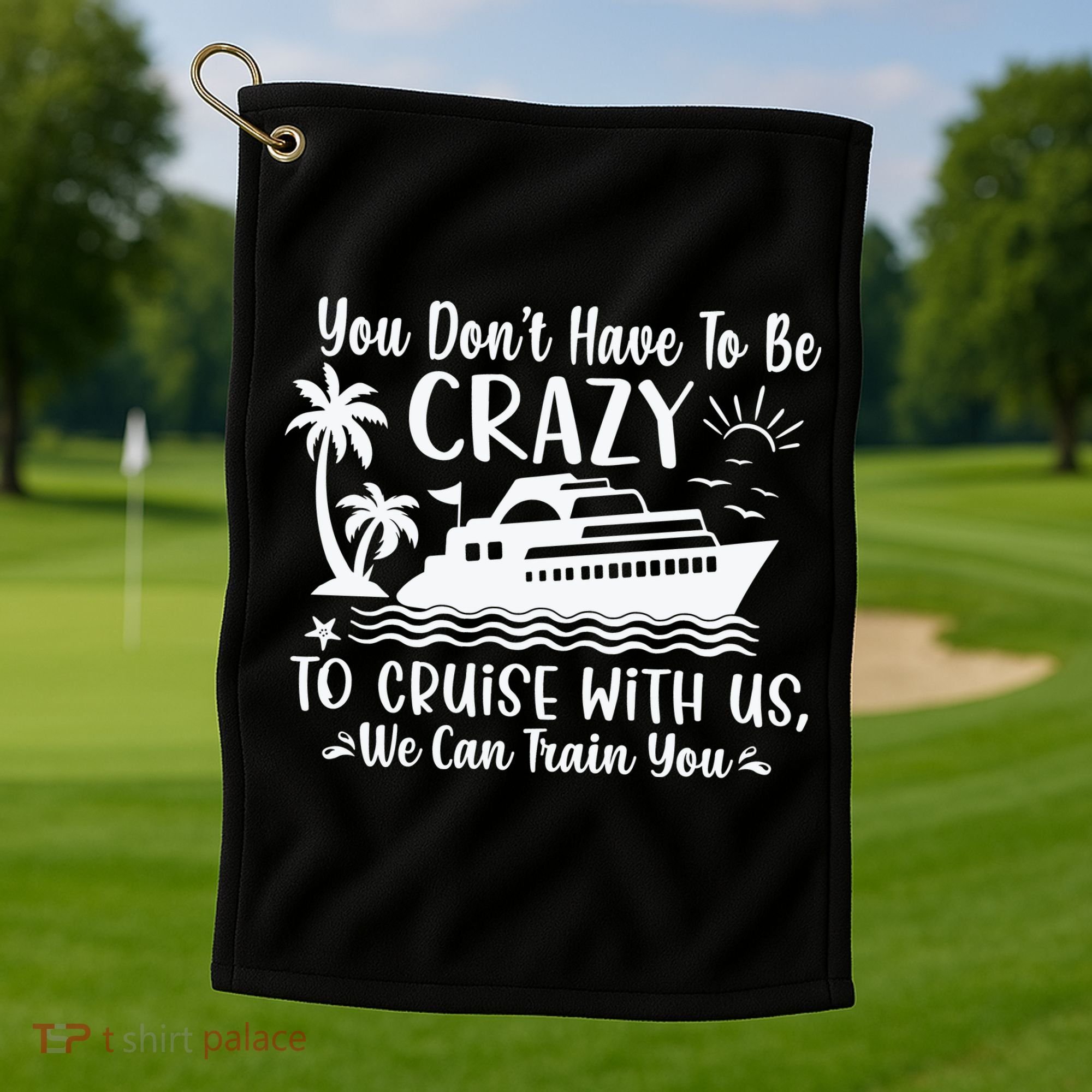 Funny Group Family Cruise Matching Golf Towel