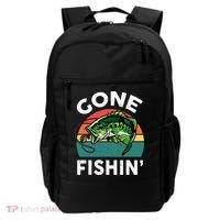 Funny Gone Fishing Bass Fish Backpack thumb 0