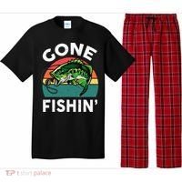 Funny Gone Fishing Bass Fish Pajama Set thumb 0