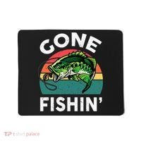 Funny Gone Fishing Bass Fish Mousepad thumb 0