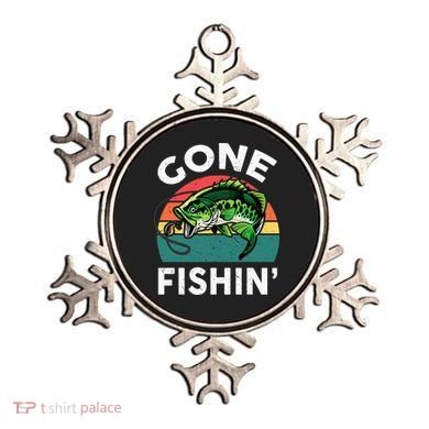 Funny Gone Fishing Bass Fish Ornament