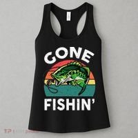 Funny Gone Fishing Bass Fish Women's Tank Top thumb 3