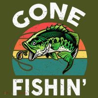 Funny Gone Fishing Bass Fish The Baniff Cuffed Pom Beanie thumb 2