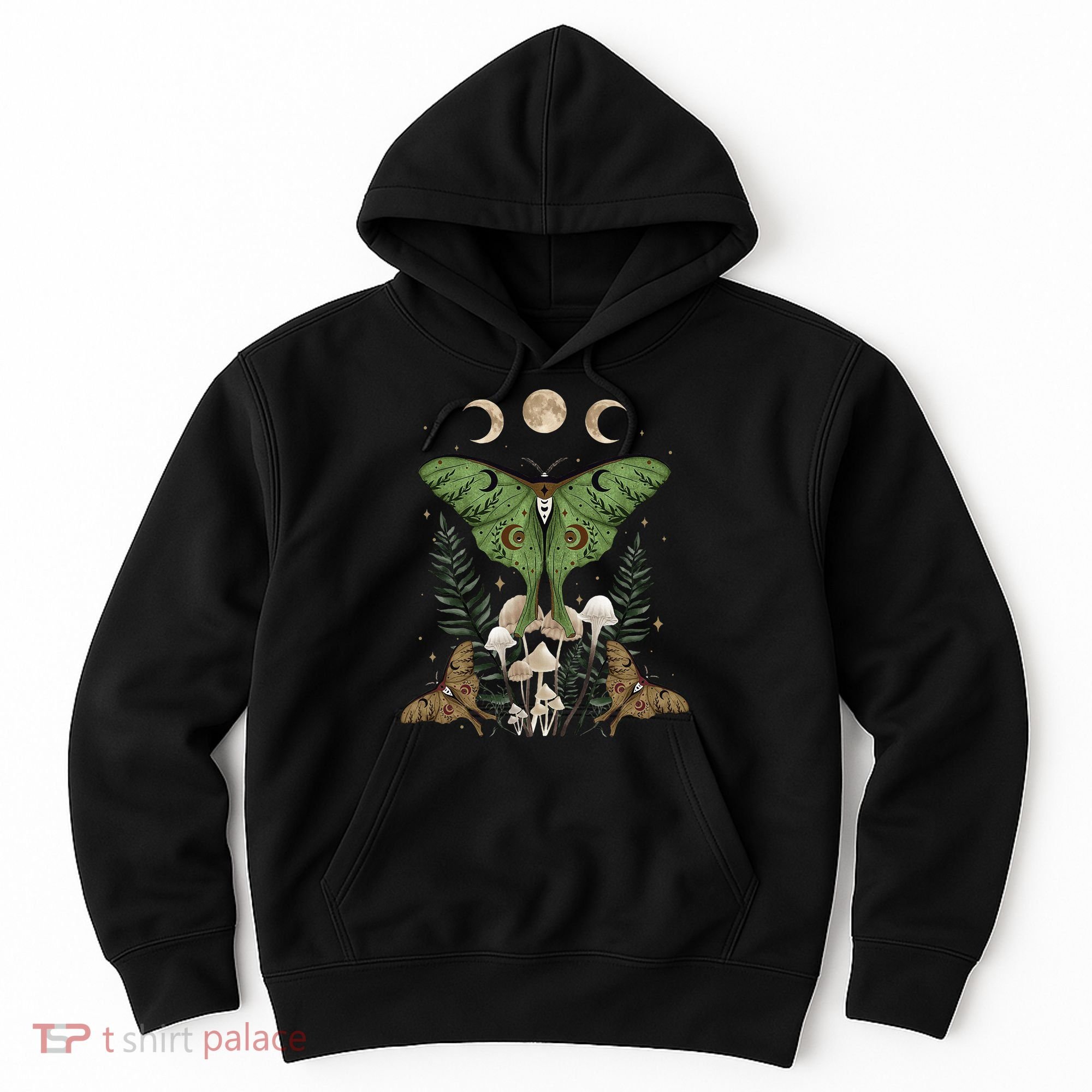 Fairy Grunge Fairycore Aesthetic Goth Luna Moth Mushroom Hoodie