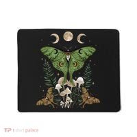 Fairy Grunge Fairycore Aesthetic Goth Luna Moth Mushroom Mousepad thumb 0