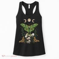Fairy Grunge Fairycore Aesthetic Goth Luna Moth Mushroom Women's Tank Top thumb 0