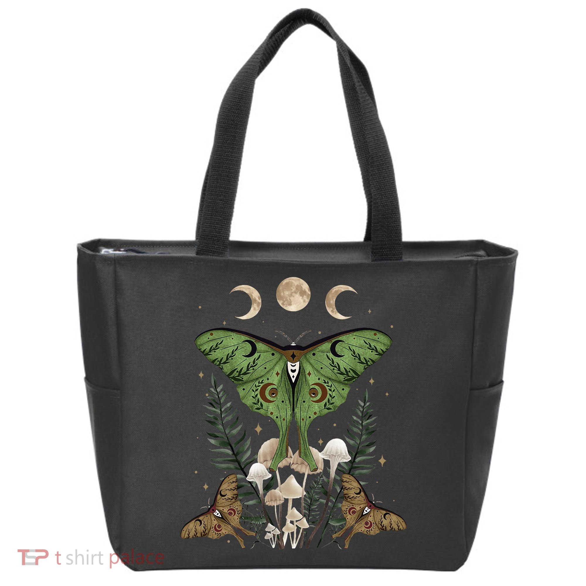 Fairy Grunge Fairycore Aesthetic Goth Luna Moth Mushroom Tote Bag
