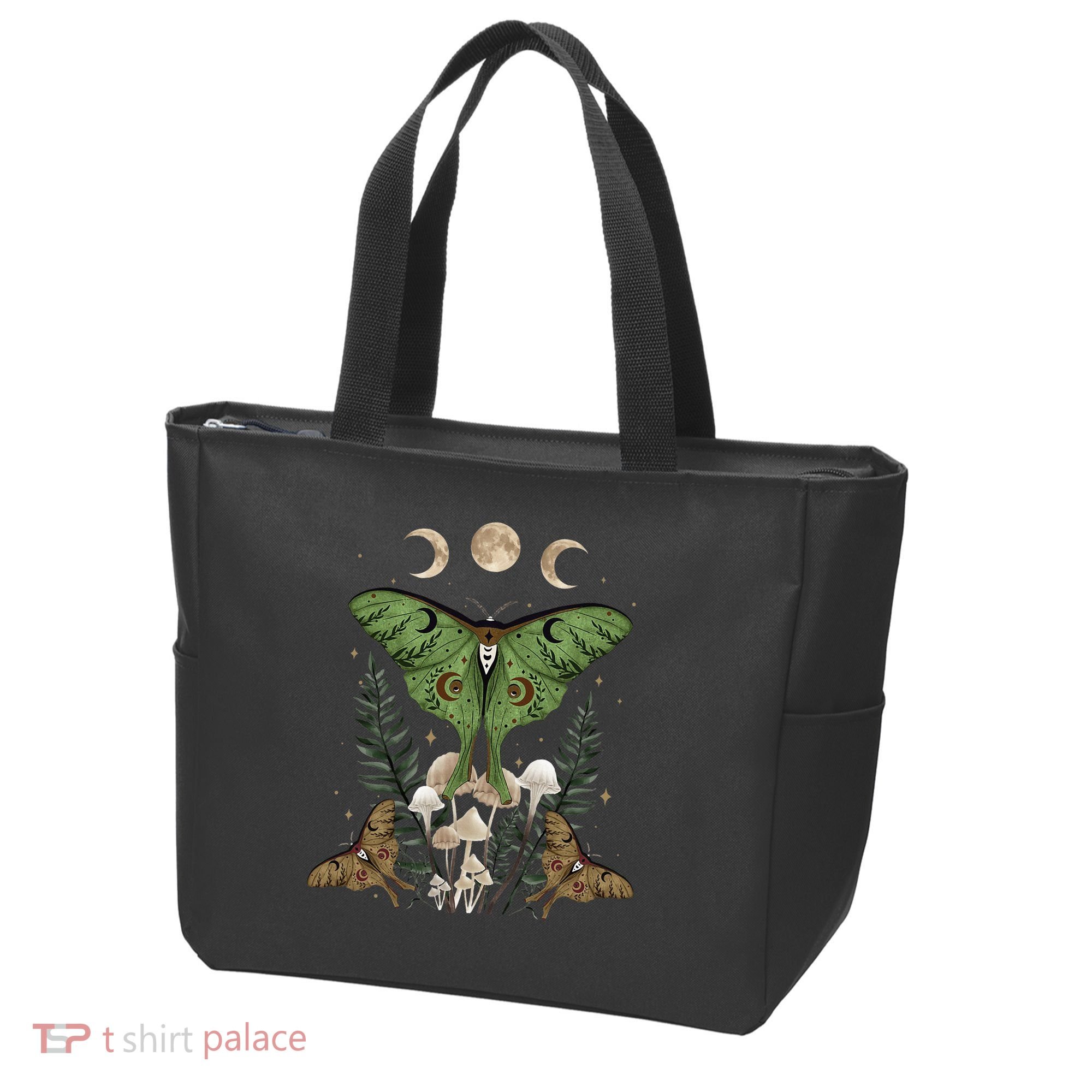 Fairy Grunge Fairycore Aesthetic Goth Luna Moth Mushroom Tote Bag