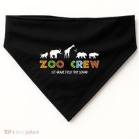 First Grade Field Trip Squad Zoo Crew Wild Animal Safari USA-Made Doggie Bandana thumb 0