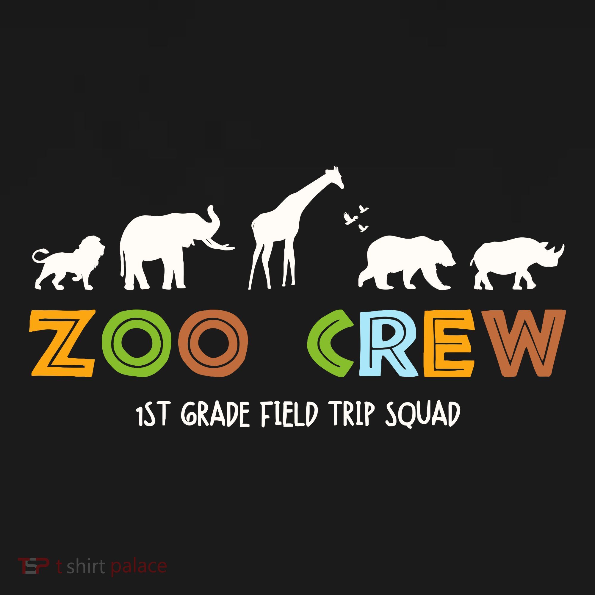 First Grade Field Trip Squad Zoo Crew Wild Animal Safari Mousepad