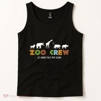First Grade Field Trip Squad Zoo Crew Wild Animal Safari Tank Top thumb 2