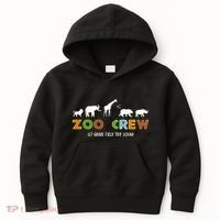 First Grade Field Trip Squad Zoo Crew Wild Animal Safari Kids Hoodie thumb 0