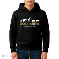 First Grade Field Trip Squad Zoo Crew Wild Animal Safari Kids Hoodie thumb 4
