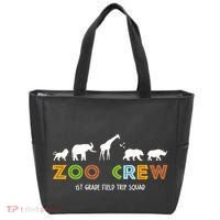 First Grade Field Trip Squad Zoo Crew Wild Animal Safari Tote Bag thumb 0