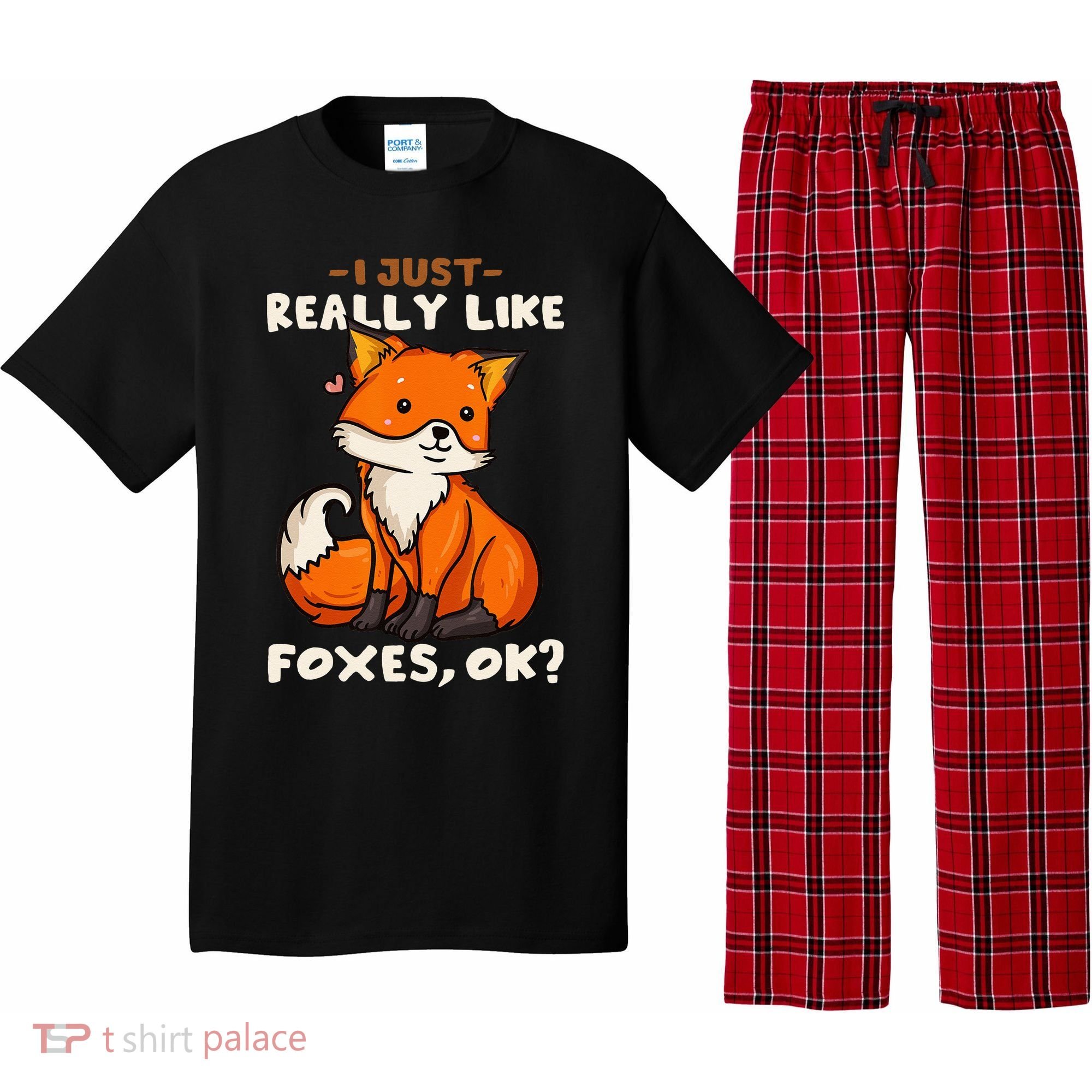 Foxes Gift For Fox Lovers I Just Really Like Foxes Ok Pajama Set
