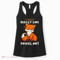 Foxes Gift For Fox Lovers I Just Really Like Foxes Ok Women's Tank Top thumb 0
