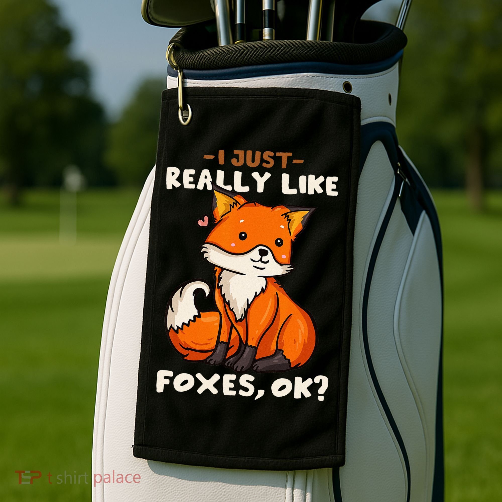 Foxes Gift For Fox Lovers I Just Really Like Foxes Ok Golf Towel